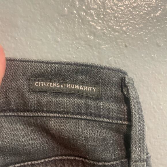 Citizens of Humanity Grey Ava Low Rise Straight Leg Jeans Size 27we - Picture 6 of 9